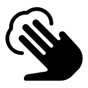 3-Finger-Berührung